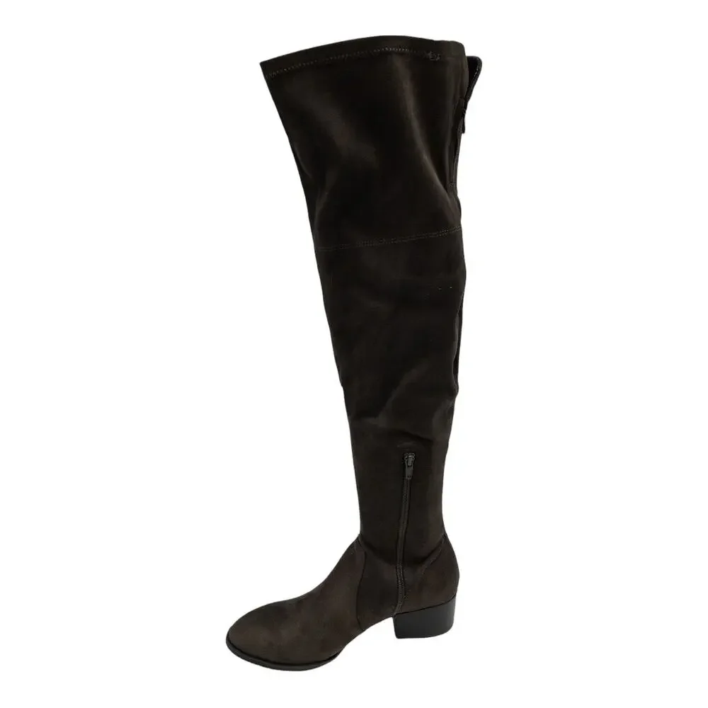 Kenneth Cole New York  Adelynn Over The Knee Boots 8.5 Women's Asphalt Brown